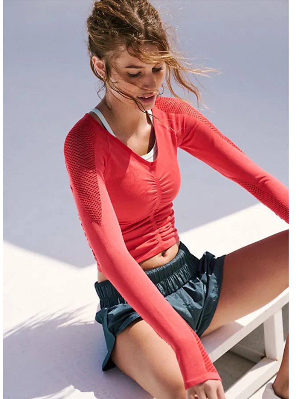 NEW FP MOVEMENT by Free People On the Rise Active Top NWT 🌷